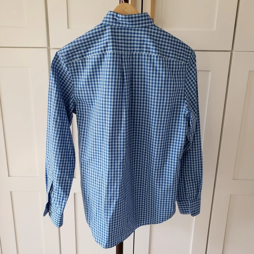 Vineyard Vines Blue Gingham Men's Shirt - Picture 2 of 5